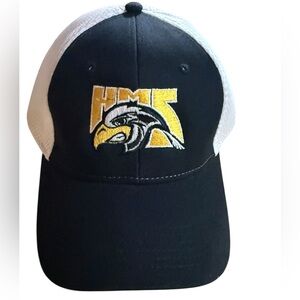 Southern Mississippi Black and White Hat Embroidered Gold Logo